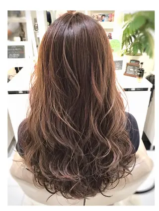 セミロング カラー 山崎俊輔/髪質改善 /バレイヤージュのヘアスタイル