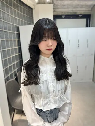 カラー ヘアアレンジ 似合わせ顔まわり カット💛森尾真由美のヘアスタイル