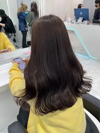 カラー 🤍ブリーチなし ブラウンhimi🤍のヘアスタイル