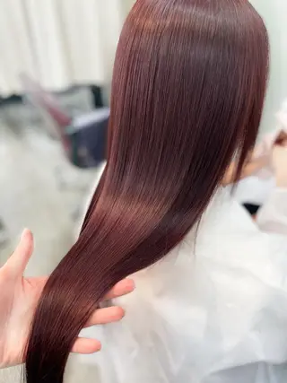 ロング カラー 韓国ヘア🤍髪質改善 🇰🇷AKANEのヘアスタイル