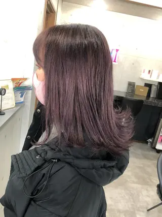 セミロング REVE美容室 REVEマツエクのヘアスタイル