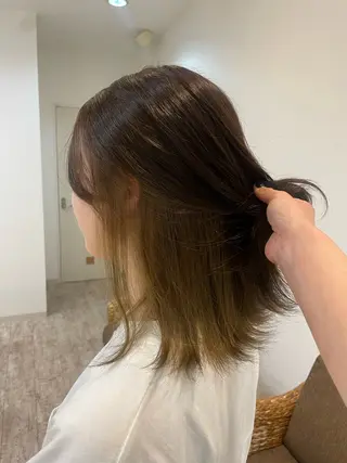 カラー ボブ/艶髪 soleilrukaのヘアスタイル