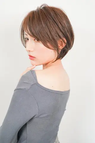 ショート 透明感カラー/ボブ/ 瀬島せりかのヘアスタイル