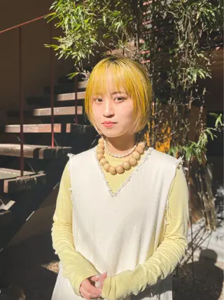 ショート カラー 関 京磨のヘアスタイル