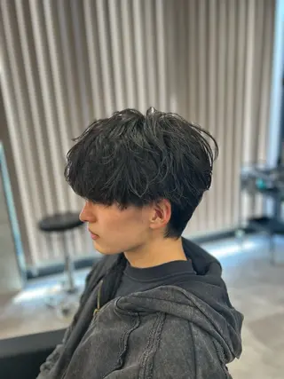 ショート カラー パーマ メンズ メンズ特化 👑YUTAのヘアスタイル