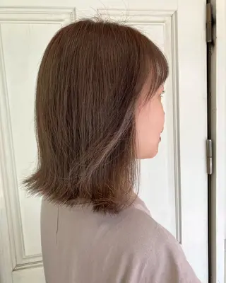 ミディアム 馬場 麻奈美のヘアスタイル
