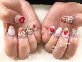 ネイル パラジェル有/ 長さだし/mahoのネイルデザイン