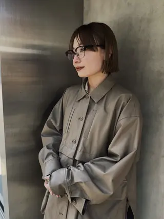 ショート カラー ヘアアレンジ ニュアンスヘア🌔 nanakoのヘアスタイル