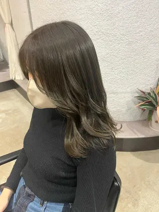 ミディアム ✽透明感ｶﾗｰ ✽ 🍆那須ももこ🍑のヘアスタイル