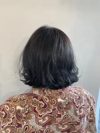 ミディアム カラー パーマ ヘアアレンジ 加藤 綾華のヘアスタイル