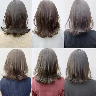 ミディアム カラー ヘアアレンジ RIKU 髪質改善/縮毛矯正のヘアスタイル