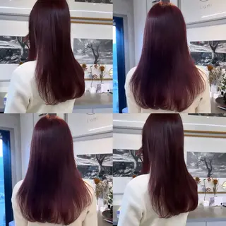 セミロング カラー カジュアルを女っぽく 𝗮𝘆𝗮𝗰𝗼のヘアスタイル