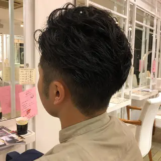 ショート メンズ 奥秋 理紗　sai xのヘアスタイル