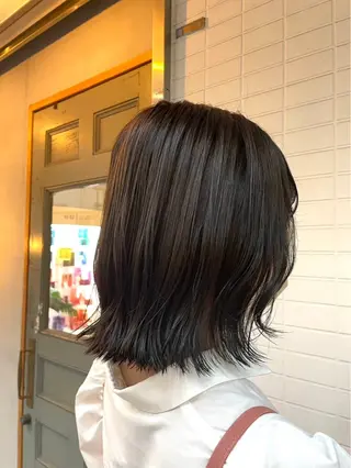 ミディアム カラー 比嘉 蓮のヘアスタイル