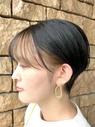 ショート カラー 板倉　花連 💌リピーター様へ↓のヘアスタイル