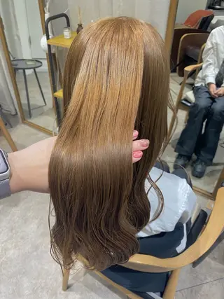 ロング カラー 透明感カラー/韓国 ヘア🩶yuri🩵のヘアスタイル