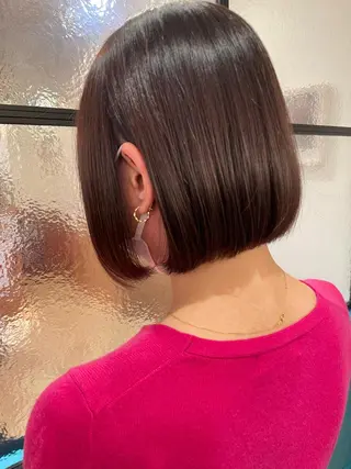 ショート カラー 縮毛/ショート/ ボブ/レイヤー/小原のヘアスタイル