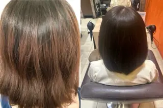 セミロング 安達 結愛のヘアスタイル