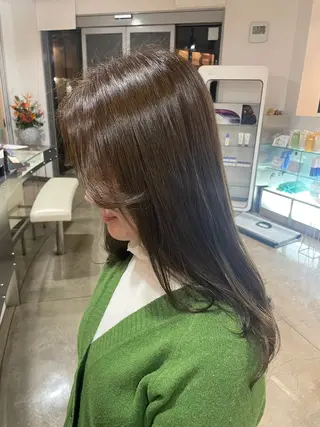 カラー 佐藤彩野/艶カラー /透明感カラーのヘアスタイル