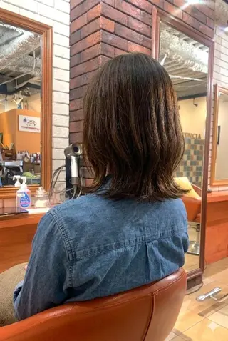 ミディアム カラー flencia 丸 和博|カットのヘアスタイル