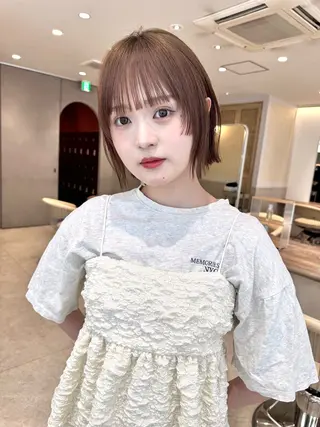 ショート カラー ボブ美容師💛 AYUMIのヘアスタイル