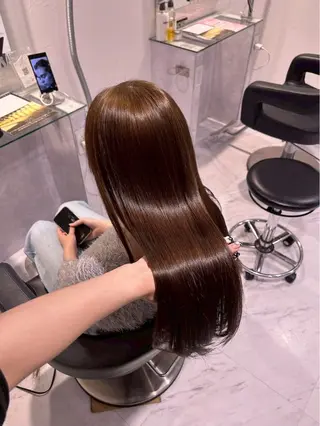 ロング 韓国ワンホン透明感 カラー✨🖤ここあのヘアスタイル