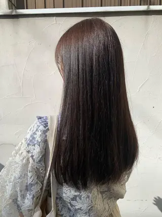 ロング カラー ヘアアレンジ ミドウチ アヤカのヘアスタイル