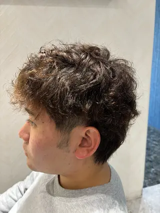 パーマ メンズ 篠田 綾乃のヘアスタイル