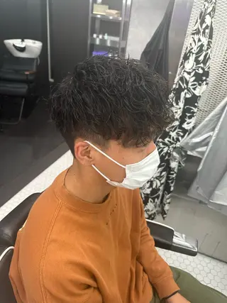 ミディアム カラー パーマ メンズ メンズ専門美容室 /久徳大輝のヘアスタイル