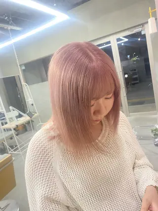 ミディアム カラー 前橋 姫奈のヘアスタイル