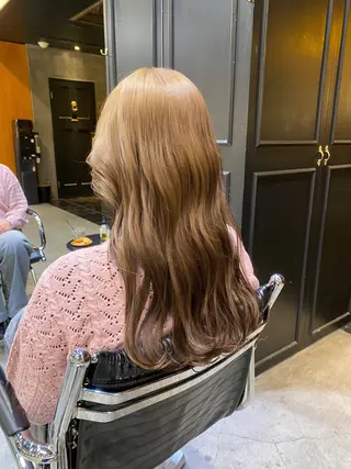 セミロング カラー 透明感カラー🌿 グレージュ🐺陽介のヘアスタイル