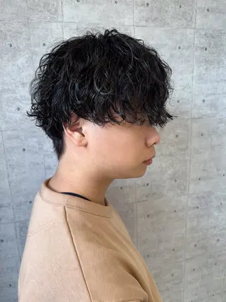 ショート パーマ メンズ メンズパーマ特化/ メッシュ/薫/店長のヘアスタイル