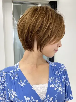 ショート カラー Lond Bloom 天神ショート/ボブのヘアスタイル