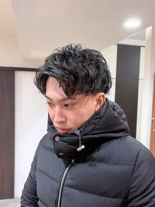 ショート パーマ メンズ お悩み改善 美容師✂鷲田竜也のヘアスタイル
