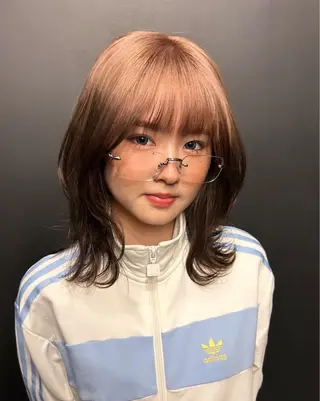ミディアム MiRI💜地毛級 エクステ✖似合わせ技のヘアスタイル
