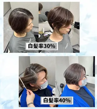 カラー 野上 晃生のヘアスタイル