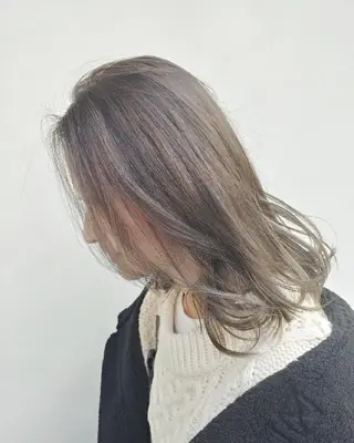 ミディアム カラー ヘアアレンジ パーマ 6月オープン♪豊見城 Lodattu✁清水のヘアスタイル