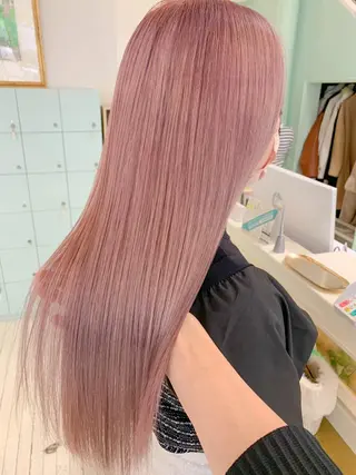 ロング 🍀ケアブリーチ カラー🍀坂井のヘアスタイル