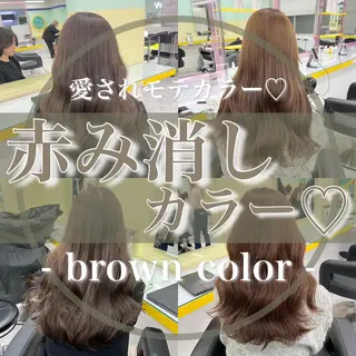 セミロング カラー 【赤み消しカラー】 中野浩太のヘアスタイル
