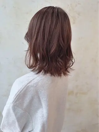 ミディアム カラー ヘアアレンジ レイヤーカット/髪質 /艶髪/わかな🌻のヘアスタイル