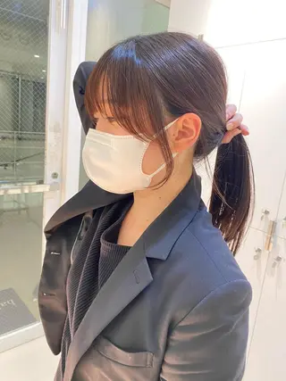 ロング カラー 赤み消しグレージュ 🫒reonのヘアスタイル