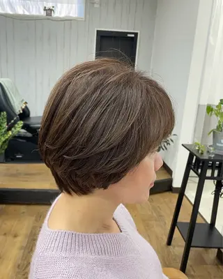 ショート カラー 【hair mic】 植田隆文のヘアスタイル