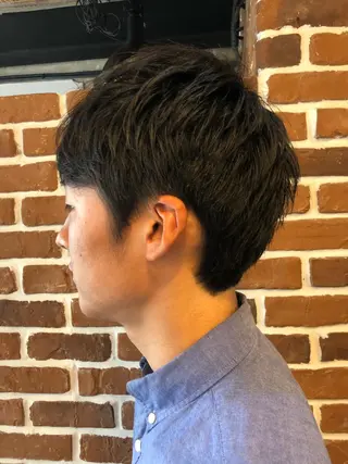 メンズ ✨色持ちの良い艶 カラー✨蟹江真世のヘアスタイル