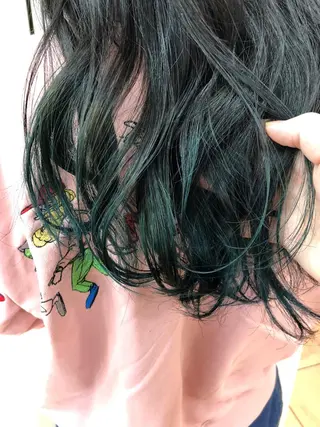 セミロング カラー 韓国風カット osugiのヘアスタイル