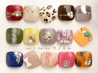 ネイル さくらや❤ パラジェル使用のネイルデザイン