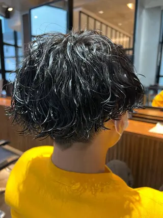 ショート パーマ メンズ 波巻きスパイラルパー マ/シャドウパーマ駿のヘアスタイル