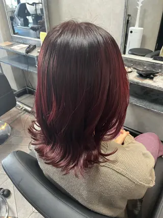 ミディアム カラー ヘアアレンジ est hair 池袋西口店所属・😈派手髪/ 地雷系 /　KALIN😈のヘアスタイル
