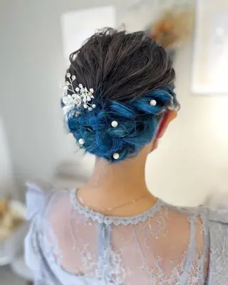ミディアム ヘアアレンジ 荒木 ひろかのヘアスタイル