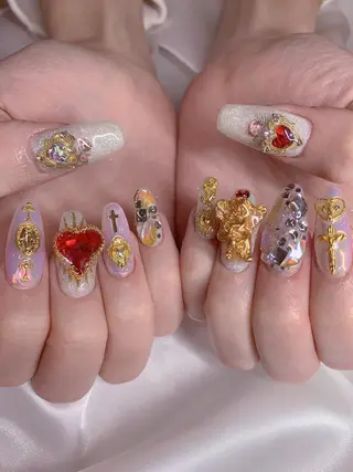 ネイル 3Dアートネイル💗 都築レナのネイルデザイン