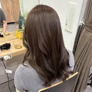 カラー 艶感カラー/オリーブ アレンジ：♡のヘアスタイル
